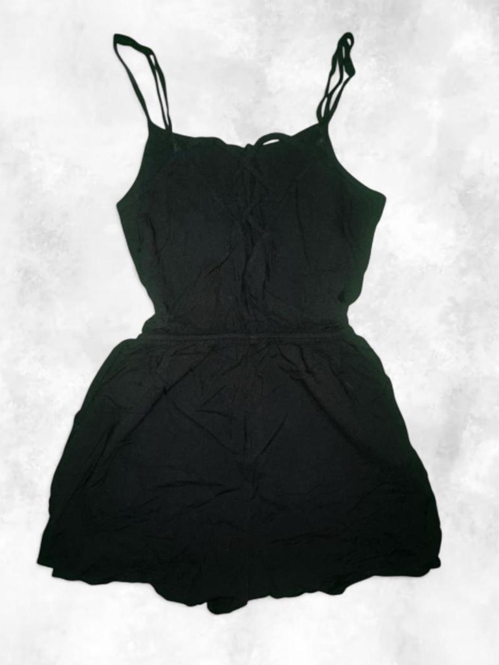 H&M Black V-Neck Spaghetti Strap Romper - Picture 3 of 5